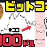 ビットコイン（BTC）リセッション（景気後退）で7000ドルまで暴落の可能性！？