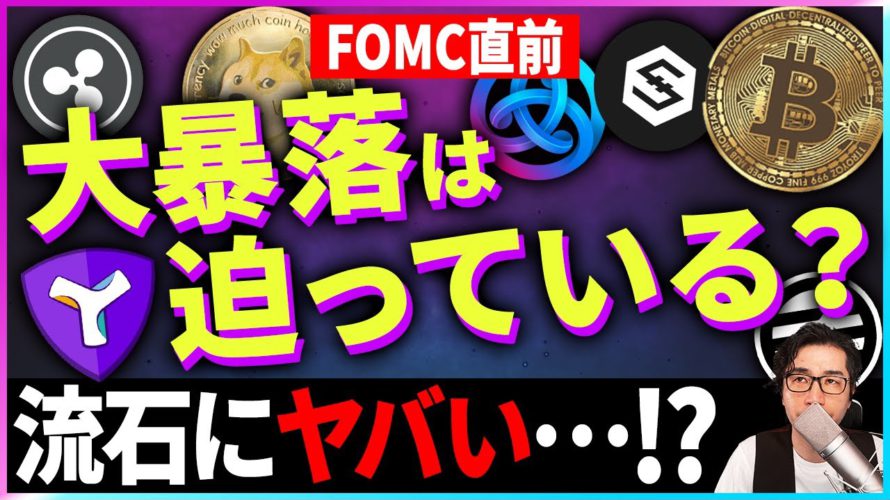 【FOMC直前】仮想通貨市場へ影響を与えるファンダメンタルズが多いため投資はしない方が良いです【仮想通貨】【暗号通貨】【投資】【副業】【初心者】