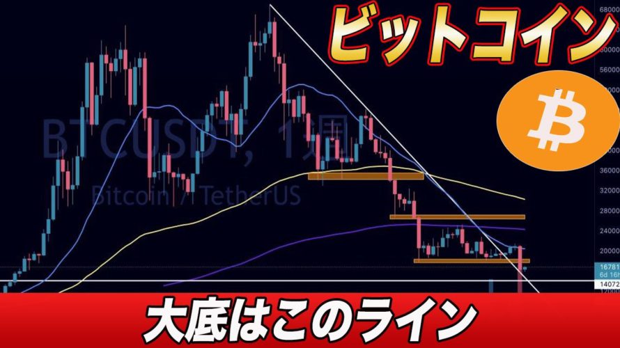 FTXショック後、遂に週足確定!!ビットコインの大底はここです。【仮想通貨】【BTC】