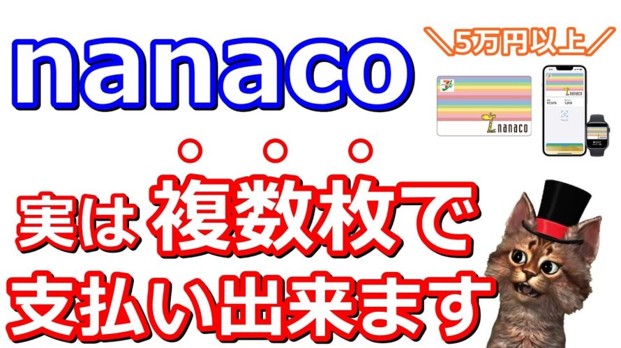 今さら聞けないnanacoで5万円以上の支払い方！請求書支払いやクレジットカード修行などで活躍！覚えておくとかなり便利です【ApplePay】