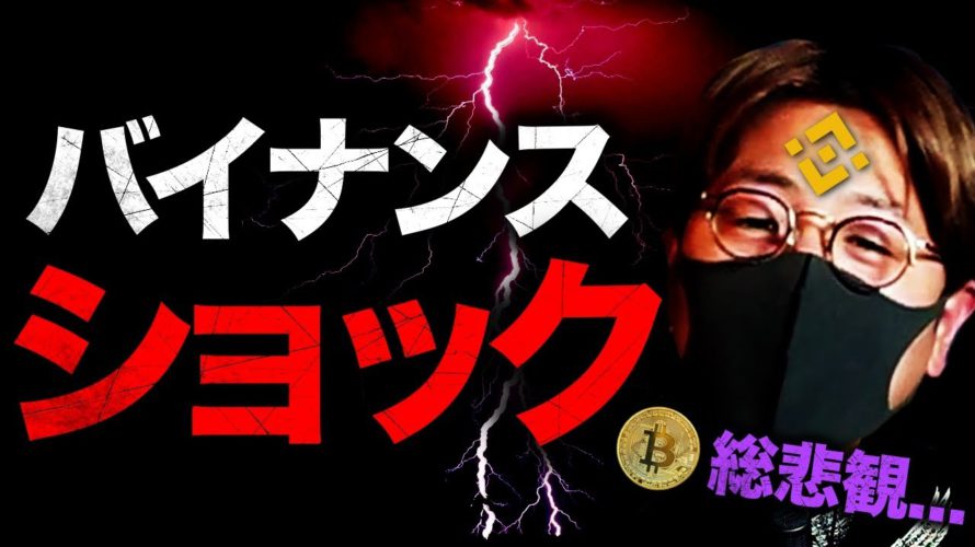 バイナンスショックで全面下落。今後の展望は?,,,,