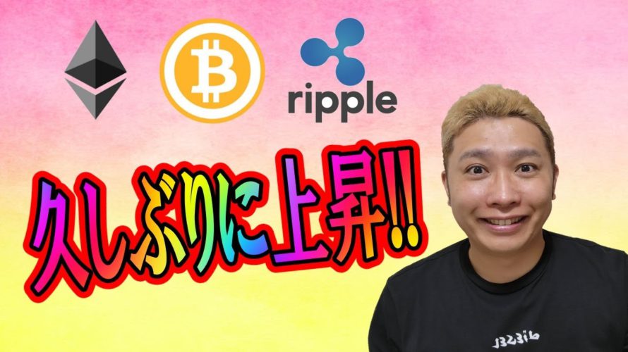 久しぶりの上昇に歓喜!!【仮想通貨 ビットコインBTC & アルトコイン 分析】