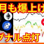 【2月爆上げ】強気シグナル点灯✨仮想通貨 ビットコイン(BTC) イーサリアム(ETH) Optimism(OP) APE チャート分析