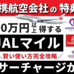 【燃油サーチャージ無料】JAL提携航空会社の特典航空券で10万円以上得する方法｜ハワイアン航空・大韓航空・マレーシア航空・アメリカン航空・エミレーツ航空活用
