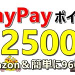 【お得】PayPayポイント全員に2500円！Amazon最大54％OFF＆簡単に9600円貰える案件など…お得案件多数ご紹介