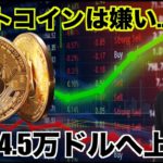 ビットコイン嫌いだが・・・。ビットコインは今年4.5万は上昇？