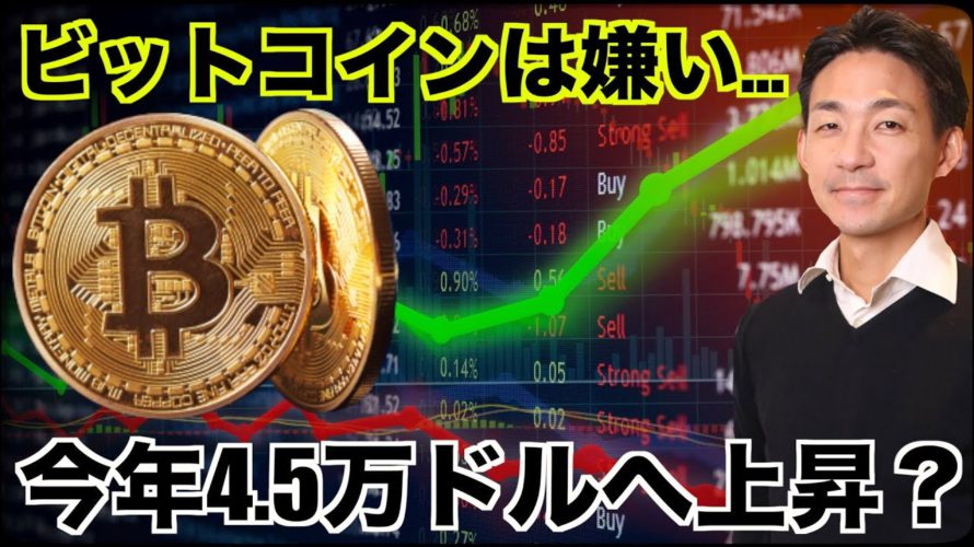 ビットコイン嫌いだが・・・。ビットコインは今年4.5万は上昇?