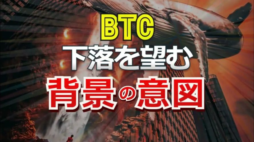 ビットコインの下落を望む背景の意図?