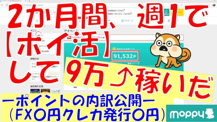 【ポイ活】2か月間、週1で個人情報を切り売りして9万稼いだーポイントの内訳紹介ー