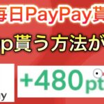 〇〇で480p貰える話題の方法を紹介！&PayPayポイントが毎日もらえる…