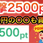 〇〇で一撃2500p貰える‼︎&無料であの商品も…‼︎