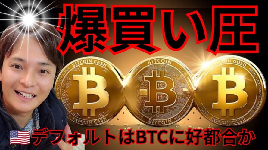 【速報】あの会社とデフォルトの買い圧で、ビットコイン爆上げ? (仮想通貨 BTC ETH XRP SUI LADYSチャート分析)