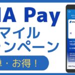 ANA Payのお得なキャンペーンと10,000マイル獲得する手順と注意点