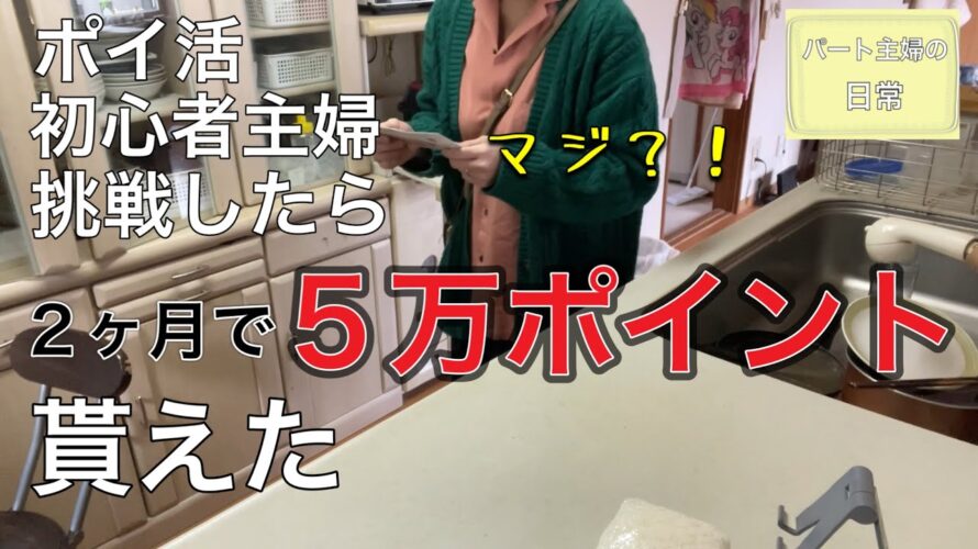 ポイ活初心者主婦。節約の為と始めたら思った以上にお得にポイント入ってきた。