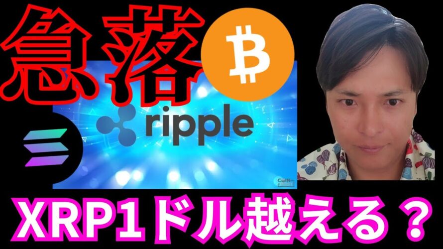 ビットコイン急落! リップルは1ドル(138円)を越える? #仮想通貨