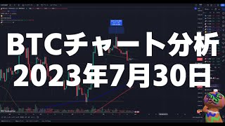 2023年7月30日ビットコイン相場分析