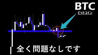 落ちてもすぐに買われます【BTC ビットコイン】