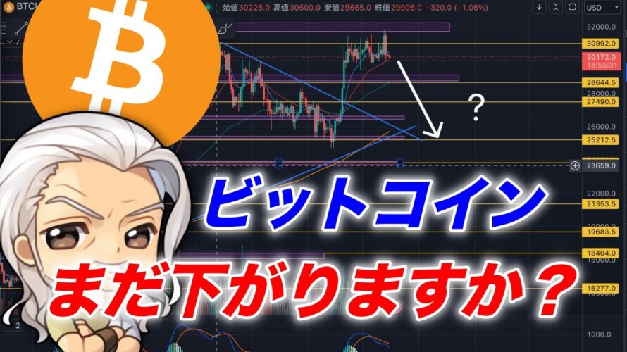 ビットコイン/BTCまだ下落パターンあり得る?