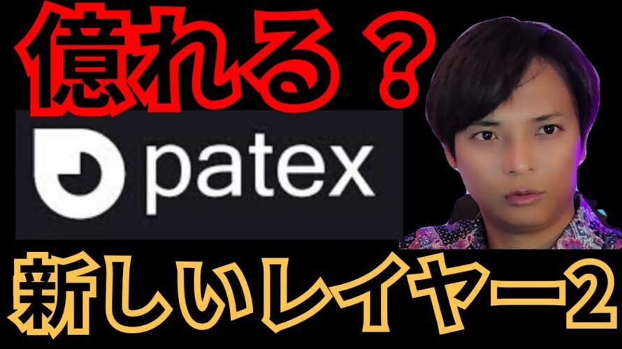 億れる？新しい仮想通貨『Patex』を検証します