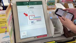 セルフレジでnanacoポイントを交換する方法