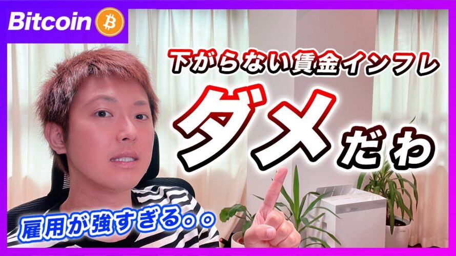 【まだダメ!】ビットコイン・雇用統計の結果は喜べません。買い場はまだ先だと思います。【最新の仮想通貨分析を公開】