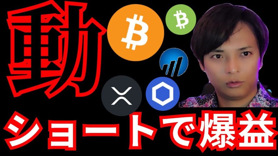 仮想通貨、動く！あのコインをショートで爆益を狙います