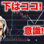 ビットコイン/BTC下落する場合押し目はココね！