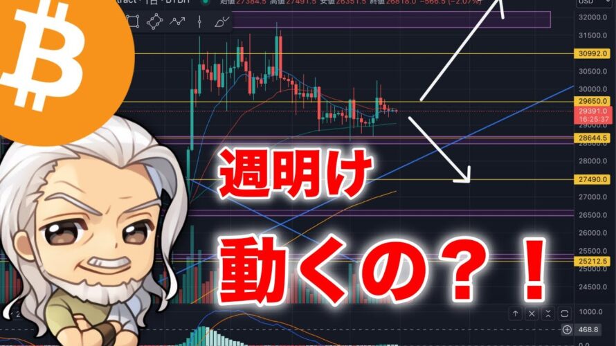 ビットコイン/BTC週明け動くの・？！！