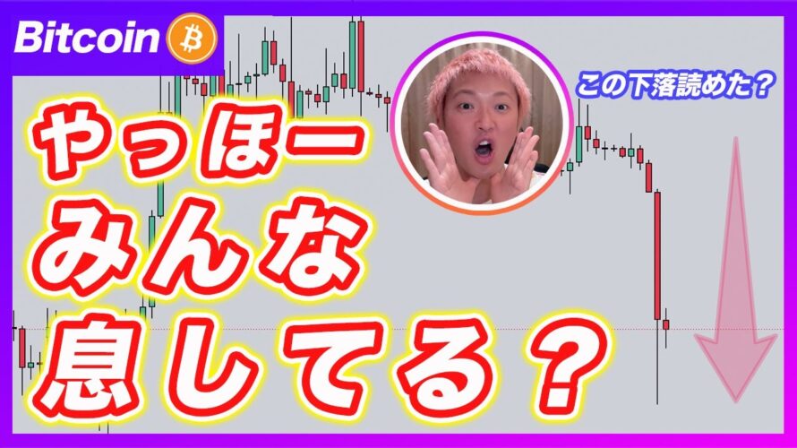 【爆益！】ビットコイン・この下落読めなかった奴はちょっと来い！イーロンマスクのスペースXの売却が理由じゃないよ！【最新の仮想通貨分析を公開】