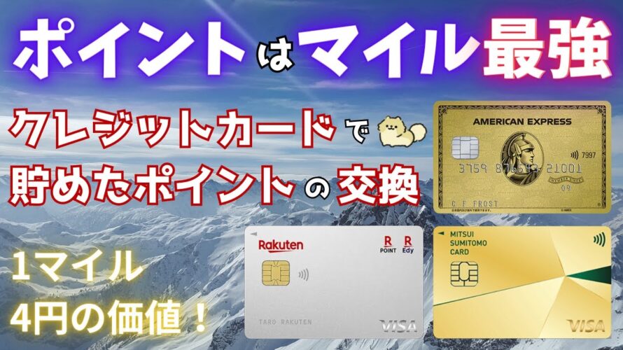【マイル最強】クレジットカードで貯めたポイントの交換先は、なぜマイルがおすすめなのかを解説!