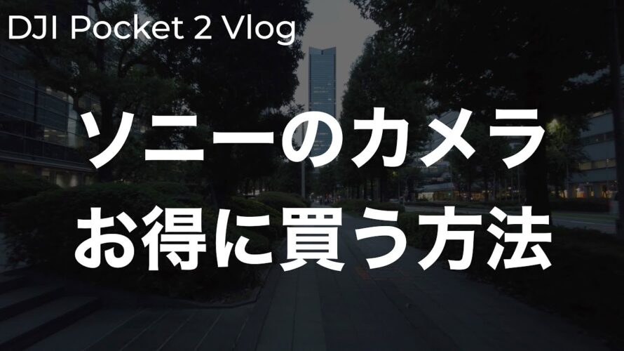 ソニーのカメラを少しでもお得に買う方法について話す vol.134