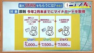 マイナポイント申請　2万円分ポイントって何？　3つのステップ　期限は9月末まで　 (23/09/26 18:30)