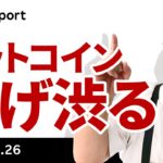 ビットコイン、26,000ドルで下げ渋る