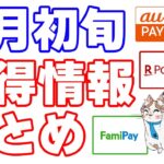 【9月初旬お得情報まとめ】今月はクレジットカード、コード決済、ECモールセールなどのキャンペーン多数！概要欄からエントリー忘れずに！