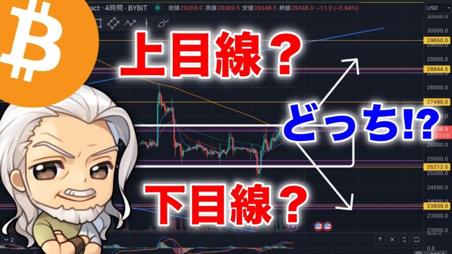 ビットコイン/BTC直近の目線どうなん？！