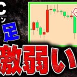 週足は来週も下落濃厚示唆【仮想通貨ビットコイン/BTC，ドル円】