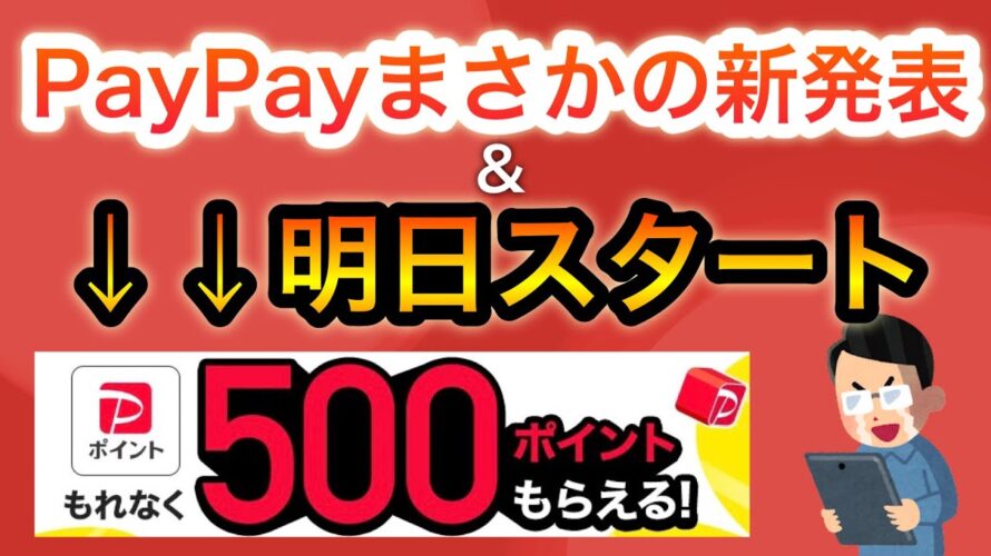 【PayPay新発表】コレは期待できる…‼︎