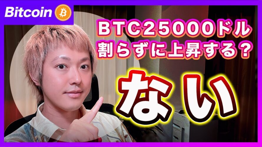ビットコインが25000ドルを割らずに上昇する可能性はありますか?に回答します!【最新の仮想通貨分析を公開】