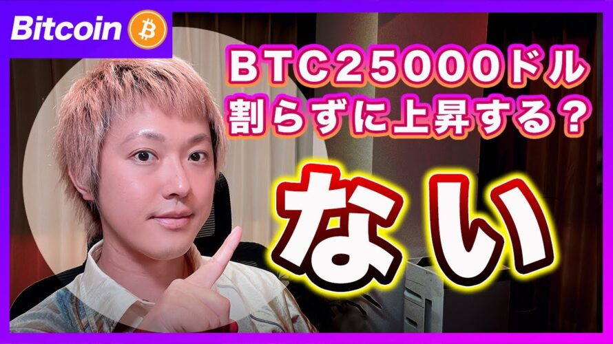 ビットコインが25000ドルを割らずに上昇する可能性はありますか？に回答します！【最新の仮想通貨分析を公開】