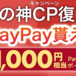 大反響だったあのキャンペーンがついに復活‼︎【PayPay】