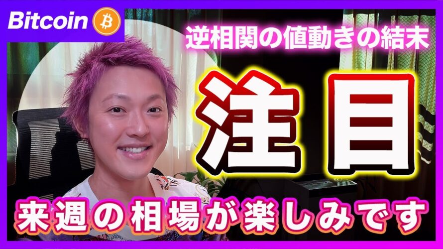 【逆相関】ビットコイン・株式市場と逆相関で1人勝ちは続くのか?ワイは悲惨な未来が来ると思います!【最新の仮想通貨分析を公開】