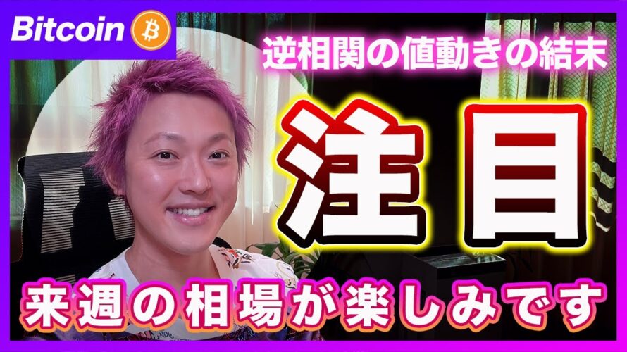 【逆相関】ビットコイン・株式市場と逆相関で１人勝ちは続くのか？ワイは悲惨な未来が来ると思います！【最新の仮想通貨分析を公開】