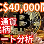 ビットコイン4万ドル間近。仮想通貨10銘柄チャート分析『バブルでいくら？』