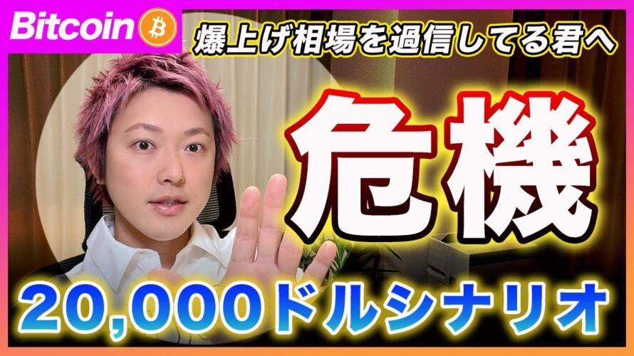 【本当のリスク】ビットコイン・20,000ドル説について解説します!リアルに可能性あると思います!【最新の仮想通貨分析を公開】