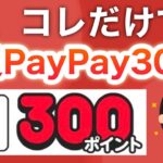 たったのコレだけで全員300円貰えます…‼︎【PayPay】