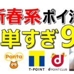 新春！ポイ活9案件一挙紹介！PayPay、Ponta、nanacoなど…全部簡単すぎる