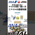 【マイル】①マイルの基礎知識【ANA JAL】旅好き必見！本当は知らない航空マイルの価値と高還元の裏技！#shorts