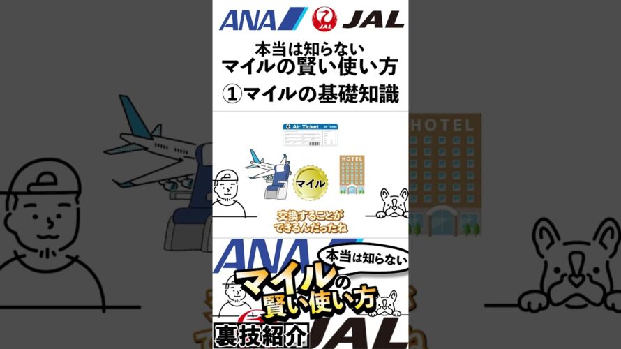 【マイル】①マイルの基礎知識【ANA JAL】旅好き必見!本当は知らない航空マイルの価値と高還元の裏技!#shorts
