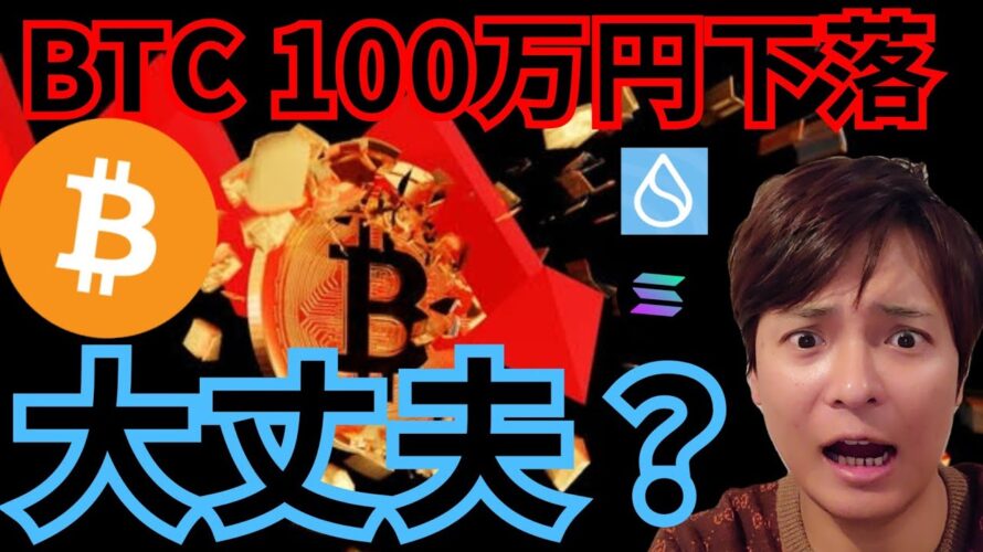 ビットコイン BTC 100万円下落で大丈夫?? 逆に爆上げ中の仮想通貨も紹介します。