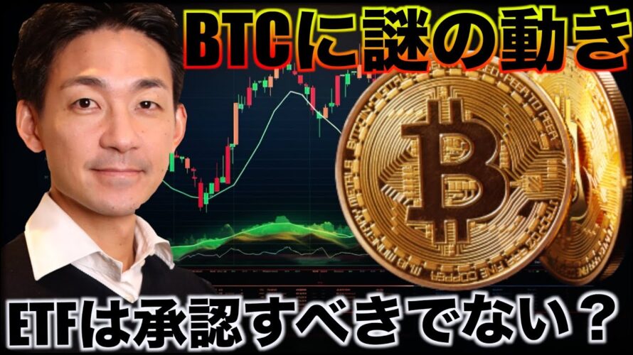 ビットコインに謎の動き。ETFは承認すべきではない?